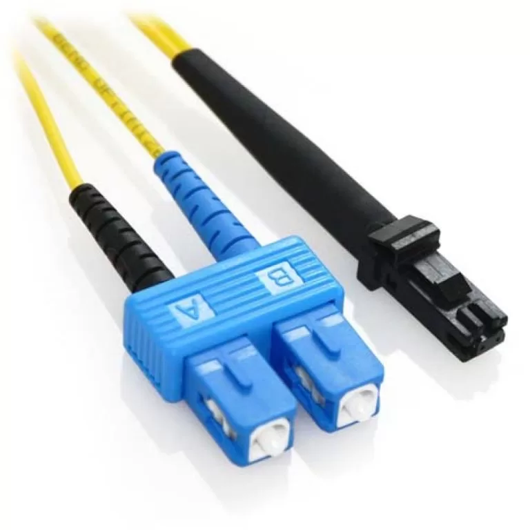Kabel Patch SC ke MTRJ Kabel Serat Dupleks Mode Tunggal 9/125um