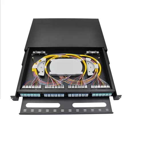 Panel de conexión de fibra óptica de 48 puertos