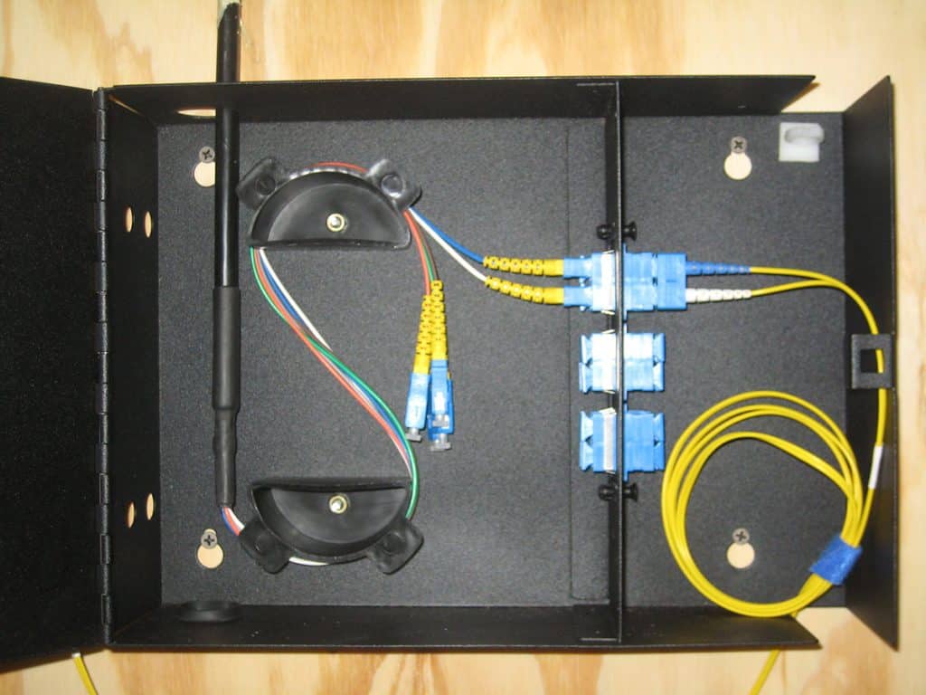 Caja de terminación de fibra