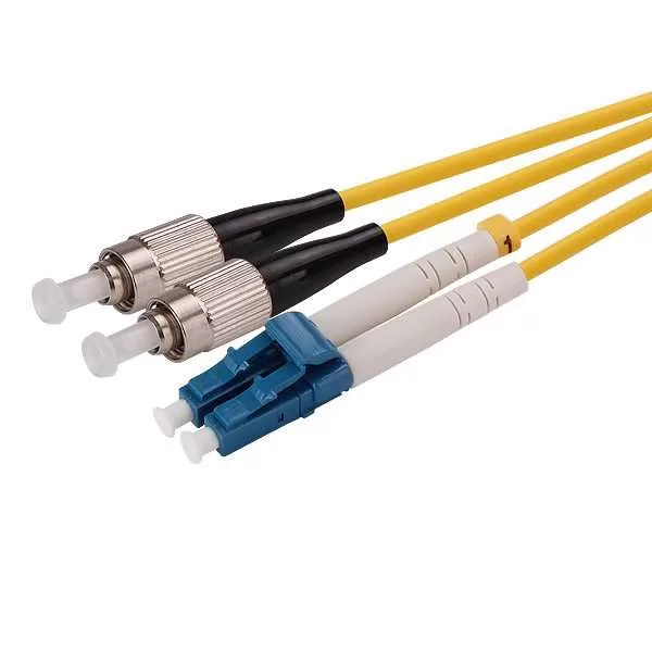 Cable de conexión de fibra LC a FC monomodo dúplex UPC