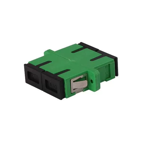 Adapter SC APC Duplex Single Mode Green Plastic