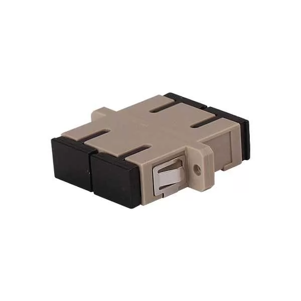Fiber Optic SC Adapter MM Duplex Gray Plastic