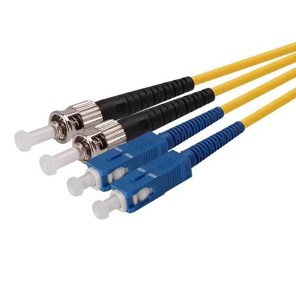Cable de conexión monomodo ST SC G652D PVC dúplex